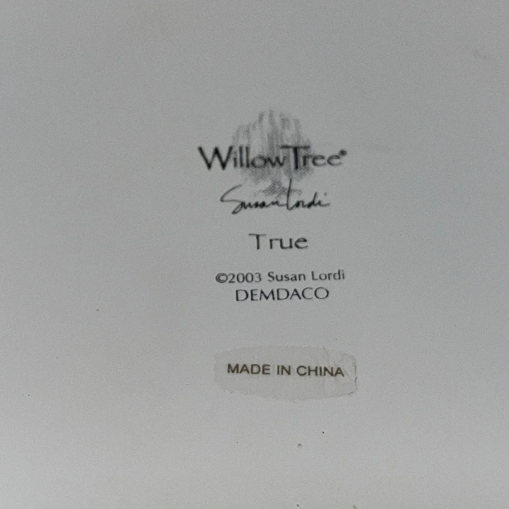 Vintage Willow Tree Dog Girl Trinket Box TRULY A FRIEND Demdaco Susan Lordi 2003